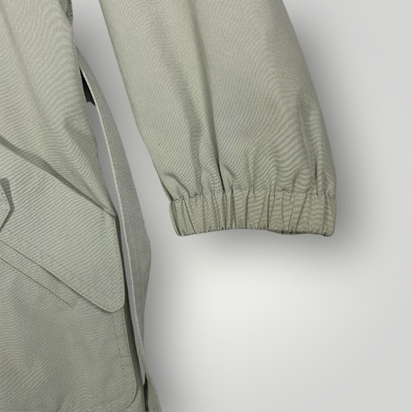 Etienne Aigner Vintage Belted Short Greenish Trench Coat Woman's‎ 10 Classic - Picture 11 of 16